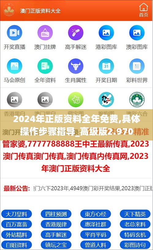 2024年正版资料全年免费,具体操作步骤指导_高级版2.970