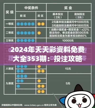 2024年天天彩资料免费大全353期：投注攻略与号码分析