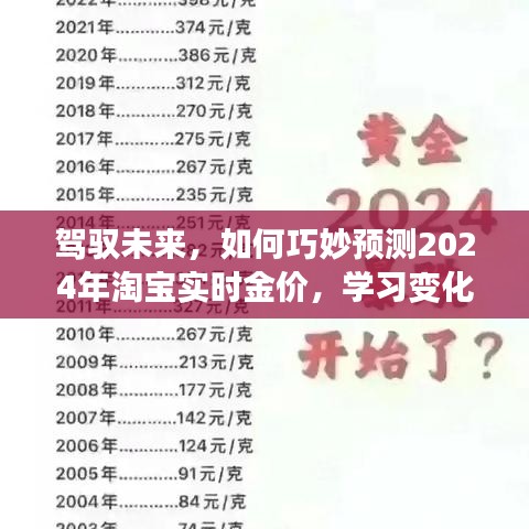 驾驭未来，预测淘宝实时金价，成就淘金梦想之路