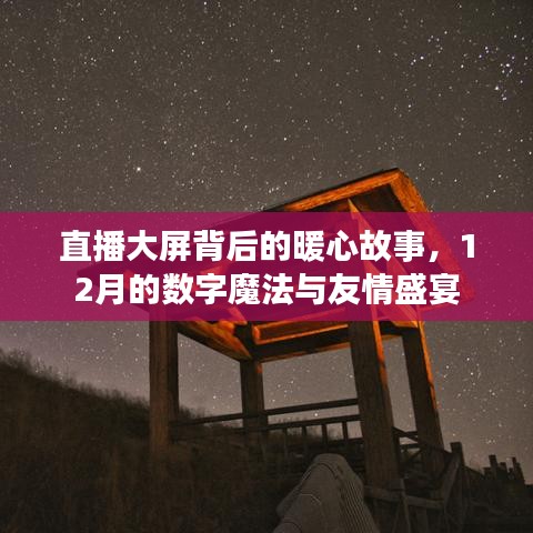 直播大屏背后的暖心故事，数字魔法与友情盛宴的十二月盛宴