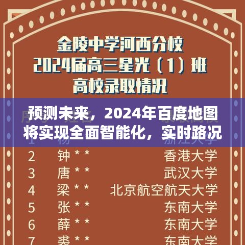 2024年百度地图预测，全面智能化时代来临，实时路况将成历史记忆？