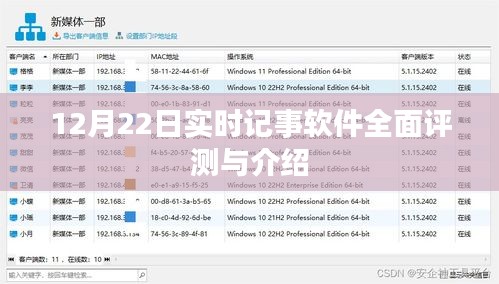 12月22日实时记事软件全面评测与详解