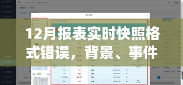 解析，12月报表实时快照格式错误背后的原因、事件及影响