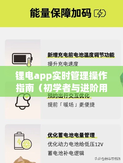 锂电app实时管理操作指南，适合初学者与进阶用户（2024年12月版）