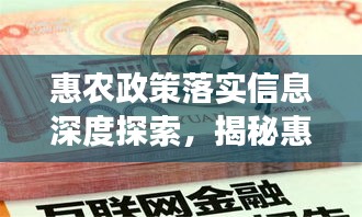 惠农政策落实信息深度探索，揭秘惠农红利背后的故事