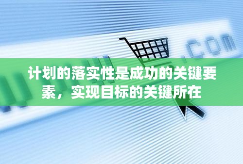 计划的落实性是成功的关键要素，实现目标的关键所在