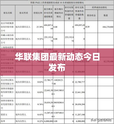 华联集团最新动态今日发布