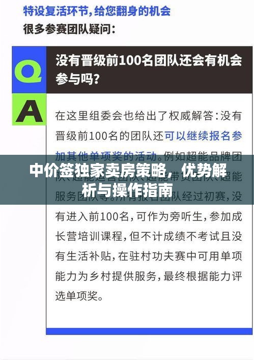 中价签独家卖房策略，优势解析与操作指南