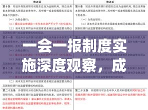 一会一报制度实施深度观察，成效与挑战并存的分析报告