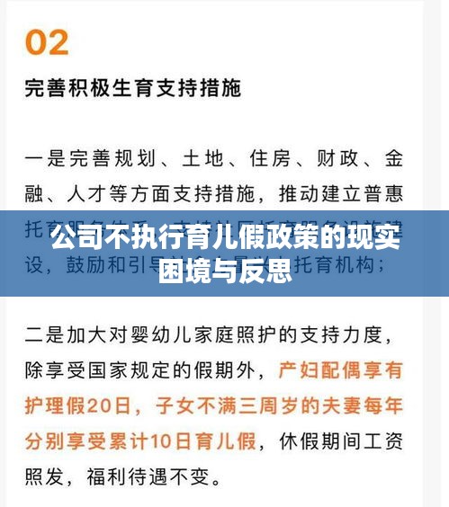 公司不执行育儿假政策的现实困境与反思