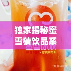 独家揭秘蜜雪猜饮品系列，最新饮品名字大揭秘！