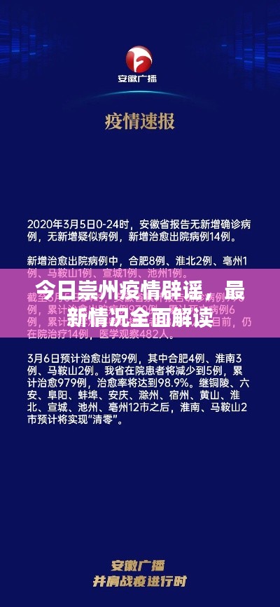 今日崇州疫情辟谣，最新情况全面解读