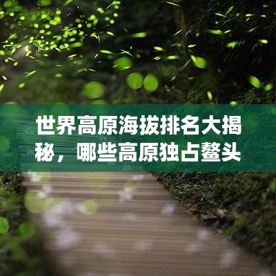 世界高原海拔排名大揭秘，哪些高原独占鳌头？