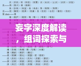 妄字深度解读，组词探索与内涵挖掘